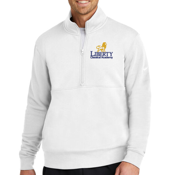 Nike Club Fleece Sleeve Swoosh 1/2-Zip - Embroidered Logo Thumbnail