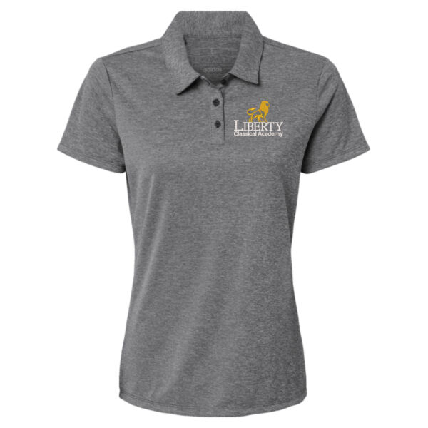 Adidas - Women's Heathered Polo - Embroidered Logo Thumbnail