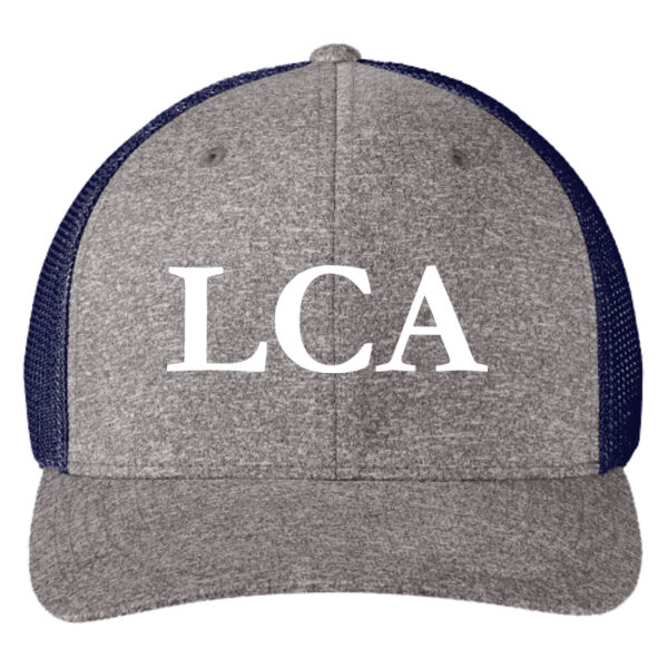 Port Authority ® Flexfit ® Melange Mesh Back Trucker Cap - Embroidered Logo Thumbnail