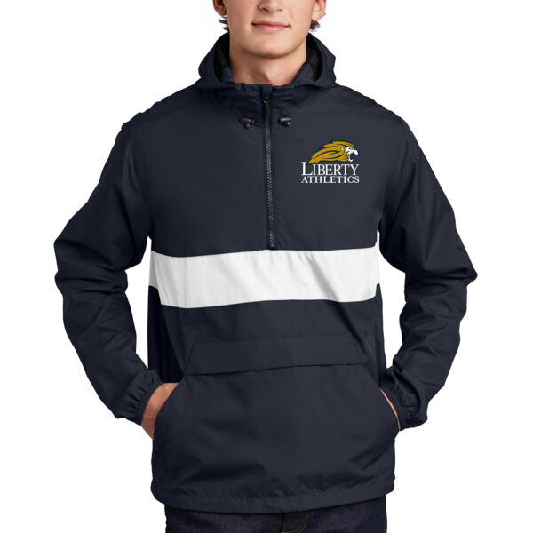 Sport-Tek® Zipped Pocket Anorak - Embroidered Logo Thumbnail