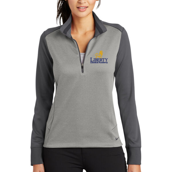 Nike Ladies Dri-FIT 1/2-Zip Cover-Up - Embroidered Logo Thumbnail