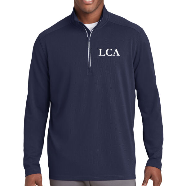 Sport-Tek® Sport-Wick® Textured 1/4-Zip Pullover - Printed Logo Thumbnail