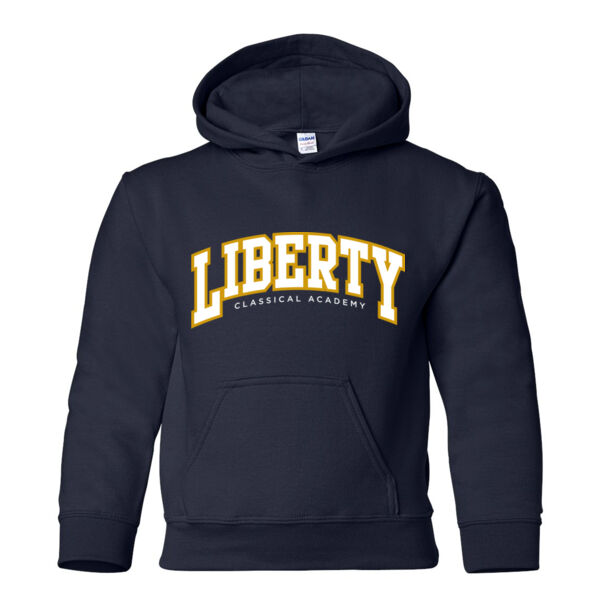 Gildan® - Youth Heavy Blend™ Hooded Sweatshirt - Applique Logo Thumbnail