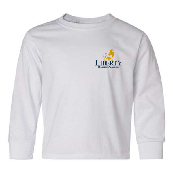 JERZEES - Dri-Power® Youth Long Sleeve 50/50 T-Shirt - Printed Logo Thumbnail