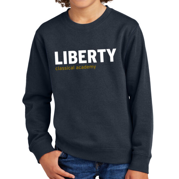 District Youth V.I.T. Fleece Crew - Applique Logo Thumbnail