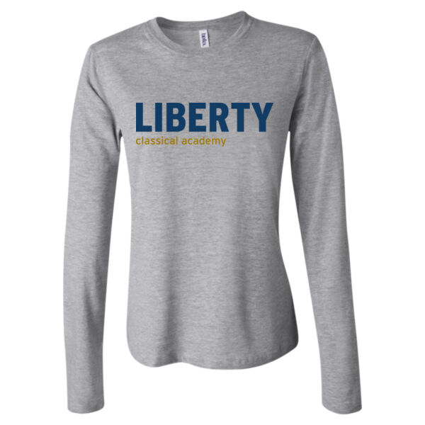 BELLA + CANVAS - Women’s Jersey Long Sleeve Tee - Printed Logo Thumbnail