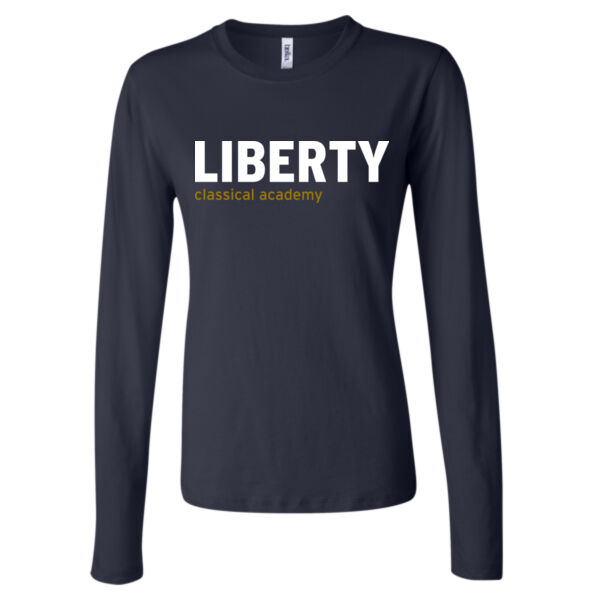 BELLA + CANVAS - Women’s Jersey Long Sleeve Tee - Printed Logo Thumbnail