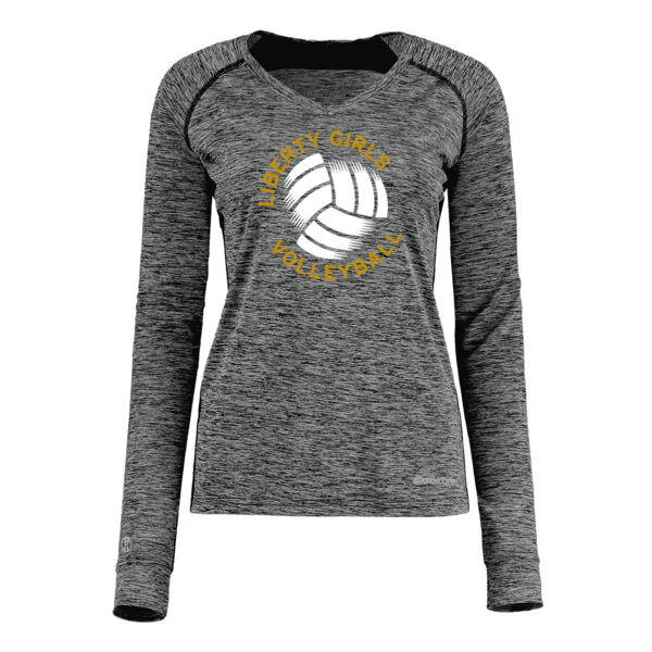 Holloway - Ladies Electrify Coolcore® Long Sleeve Tee - Printed Logo Thumbnail