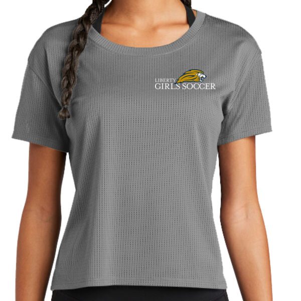 Sport-Tek ® Ladies PosiCharge® Draft Crop Tee - Printed Logo Thumbnail