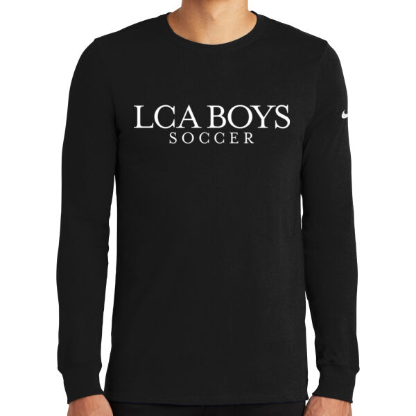 Nike Dri-FIT Cotton/Poly Long Sleeve tee - Printed Logo Thumbnail