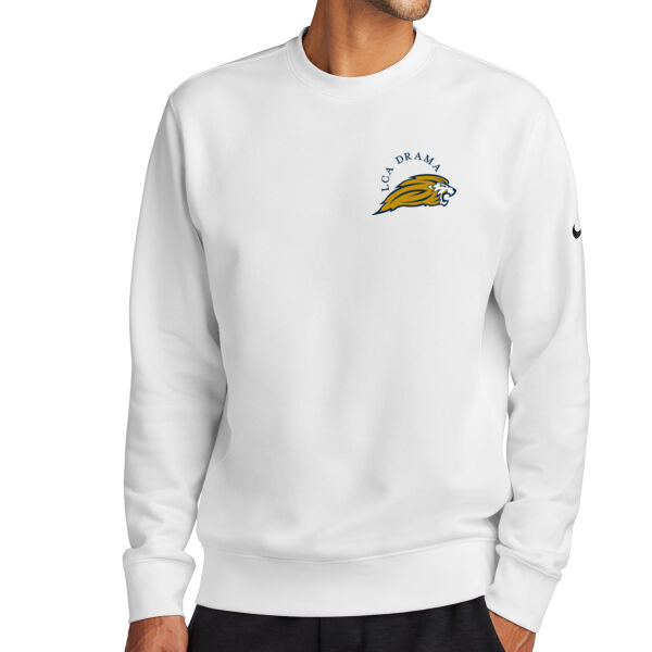 Nike Club Fleece Sleeve Swoosh Crew - Embroidered Logo Thumbnail