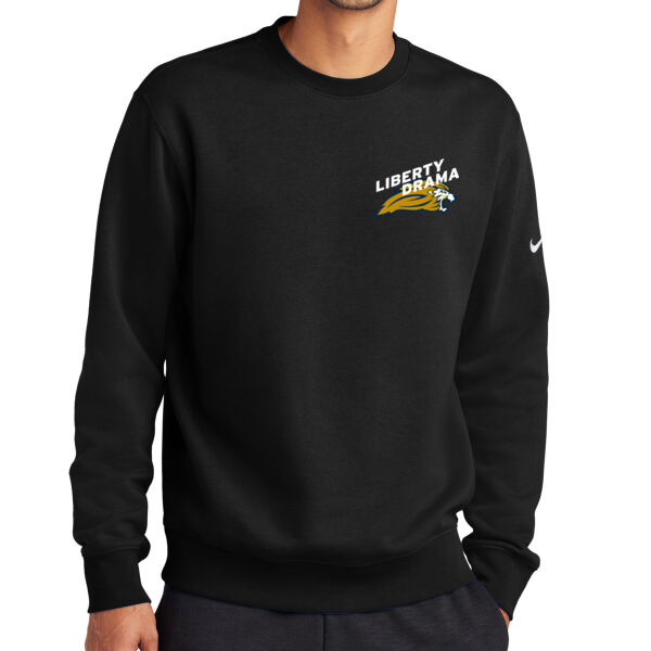 Nike Club Fleece Sleeve Swoosh Crew - Embroidered Logo Thumbnail