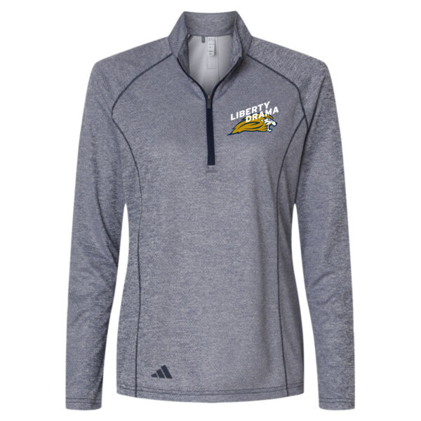 Adidas - Women's Space Dyed Quarter-Zip Pullover - Embroidered Logo Thumbnail