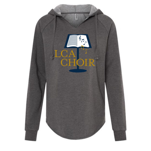 Women’s Lightweight California Wave Wash Hooded Sweatshirt - Printed Logo Thumbnail