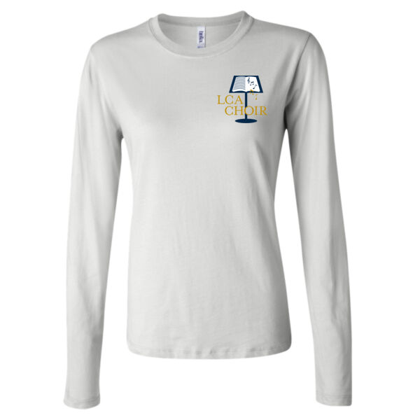 BELLA + CANVAS - Women’s Jersey Long Sleeve Tee - Printed Logo Thumbnail