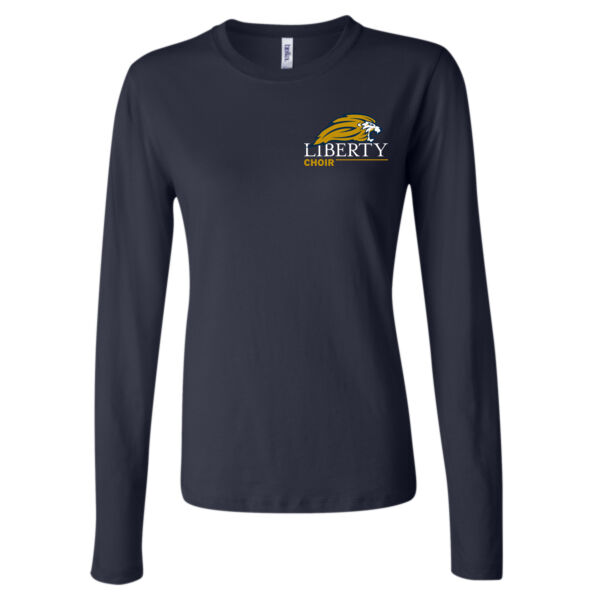 BELLA + CANVAS - Women’s Jersey Long Sleeve Tee - Printed Logo Thumbnail