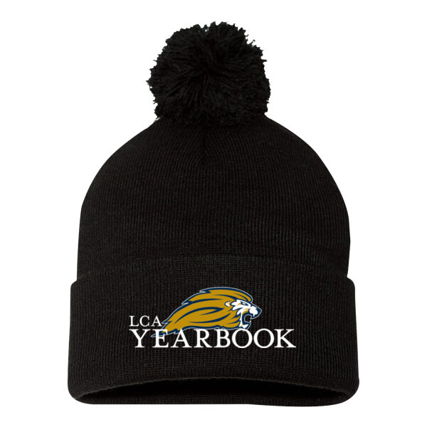 Sportsman - 12" Pom-Pom Cuffed Beanie - Embroidered Logo Thumbnail