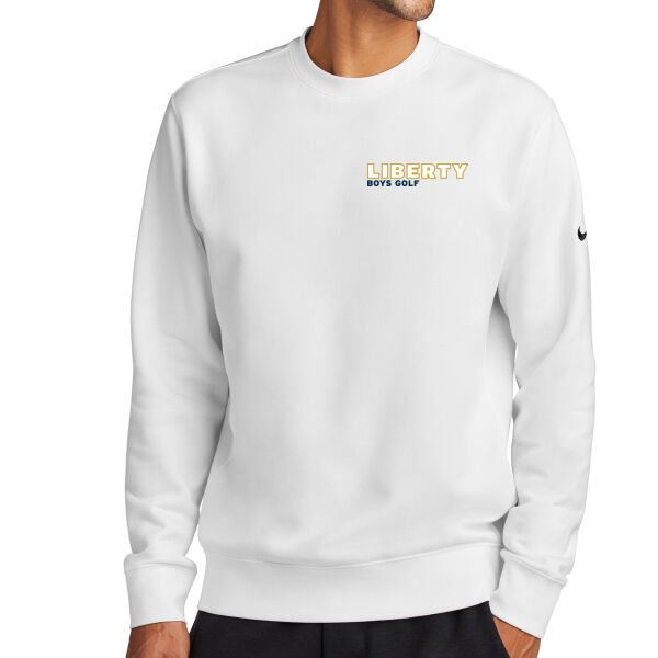 Nike Club Fleece Sleeve Swoosh Crew - Embroidered Logo Thumbnail