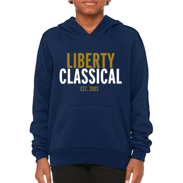 Bella & Canvas Youth Sponge Fleece Pullover Hoodie - Printed Logo Thumbnail