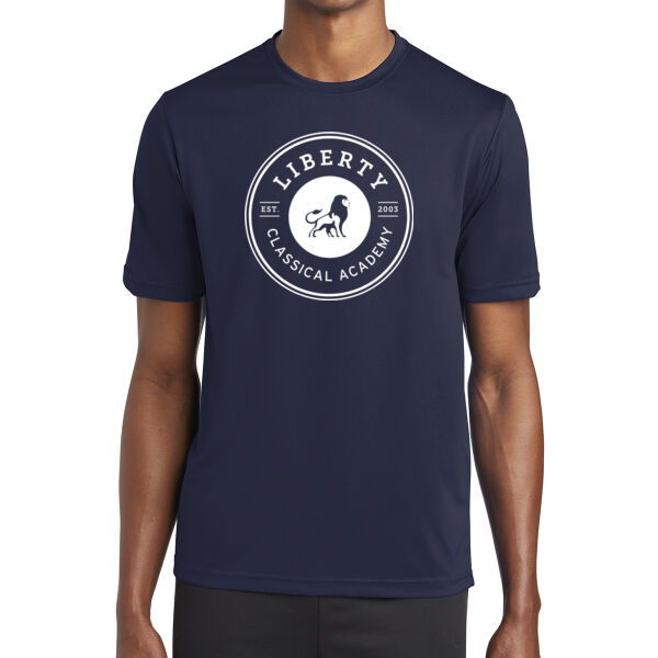 **CLOSEOUT ITEM** PosiCharge ® Tough Tee ™ - Printed Logo Thumbnail