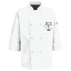 Button Chef Coat with Thermometer Pocket Thumbnail