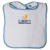 Infant Contrast Trim Terry Bib Thumbnail