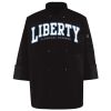 Ten Pearl Button Black Chef Coat Thumbnail