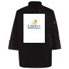 Ten Pearl Button Black Chef Coat Thumbnail