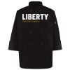 Ten Pearl Button Black Chef Coat Thumbnail