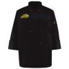 Ten Pearl Button Black Chef Coat Thumbnail