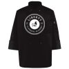 Ten Pearl Button Black Chef Coat Thumbnail